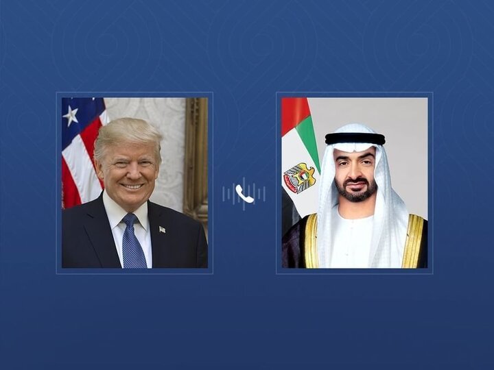 تماس تلفنی ترامپ و محمد بن زاید درباره مسائل منطقه
