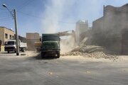 آزادسازی ۱۱۰ متر مربع از ورودی خیابان نیایش در منطقه ۱۵ اصفهان