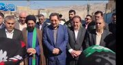 فیلم| ورود وزیر صمت به آبدانان و ادای احترام به مقام والای شهدا