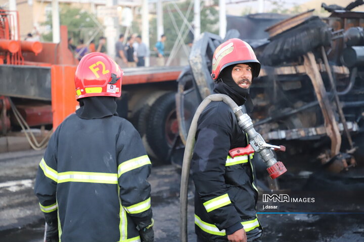 انفجار تانکر حامل سوخت در سنندج