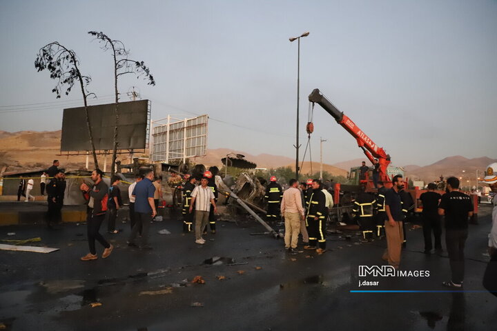 انفجار تانکر حامل سوخت در سنندج
