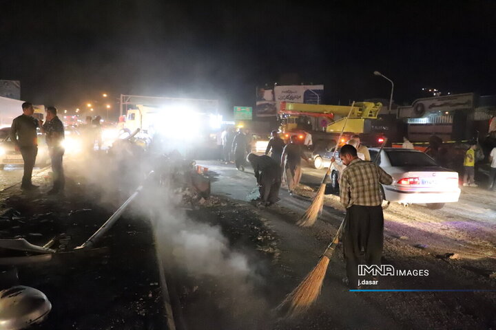 انفجار تانکر حامل سوخت در سنندج