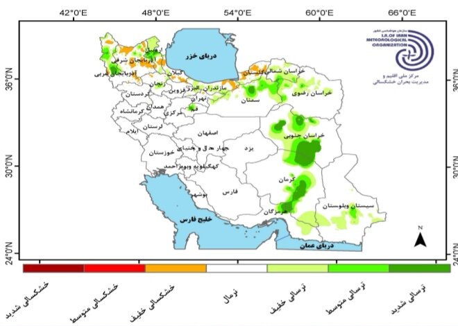 گزارش اقلیمی ایران؛ ترسالی در جنوب و خشکسالی خفیف در بخشهایی از شمال