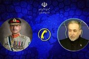 گفت‌وگوی تلفنی وزیر امور خارجه ایران و فرمانده ارتش پاکستان