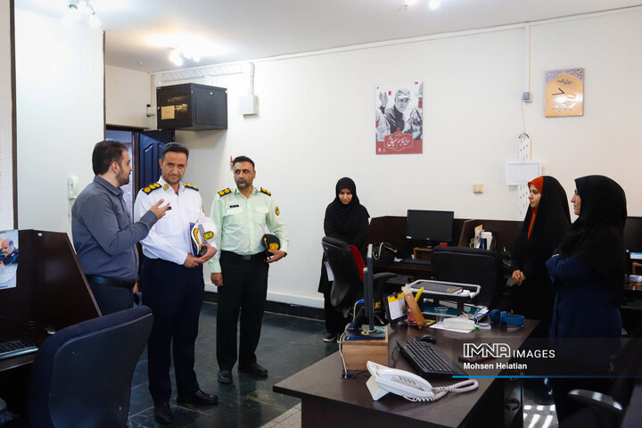 حضور رئیس پلیس راهور استان اصفهان در خبرگزاری ایمنا