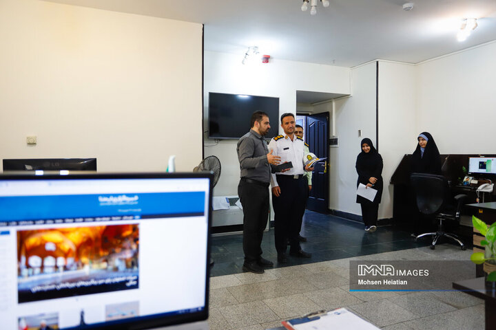 حضور رئیس پلیس راهور استان اصفهان در خبرگزاری ایمنا