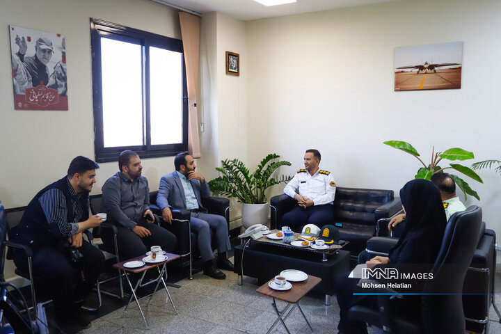 حضور رئیس پلیس راهور استان اصفهان در خبرگزاری ایمنا