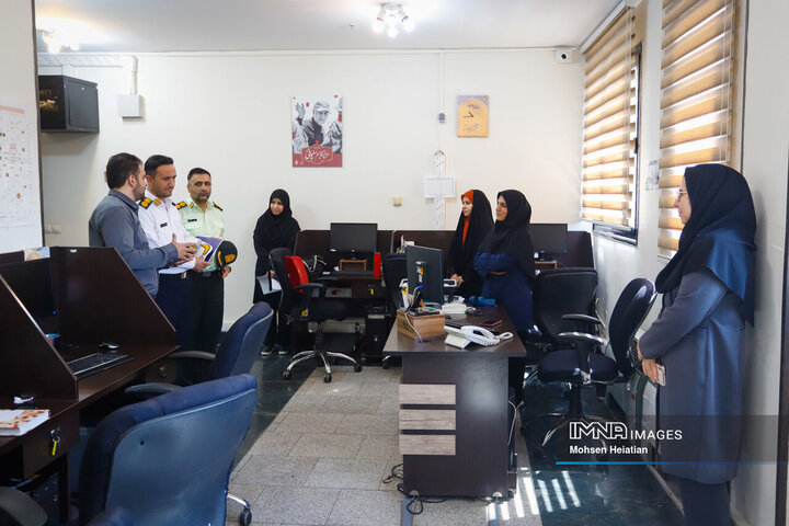 حضور رئیس پلیس راهور استان اصفهان در خبرگزاری ایمنا