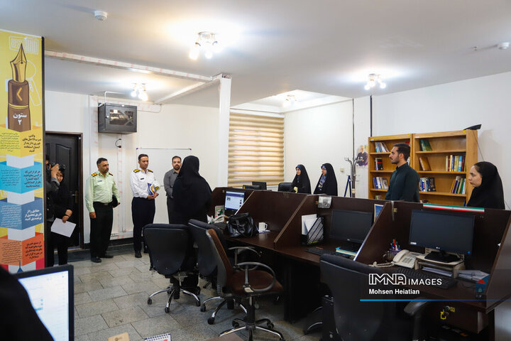 حضور رئیس پلیس راهور استان اصفهان در خبرگزاری ایمنا