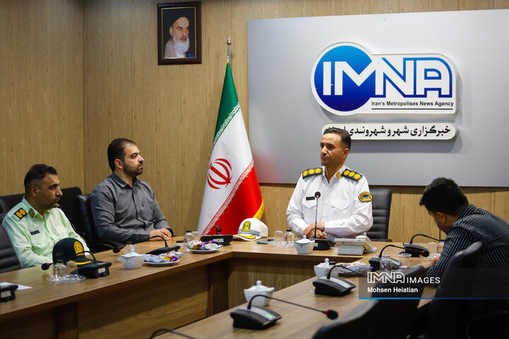 حضور رئیس پلیس راهور استان اصفهان در خبرگزاری ایمنا