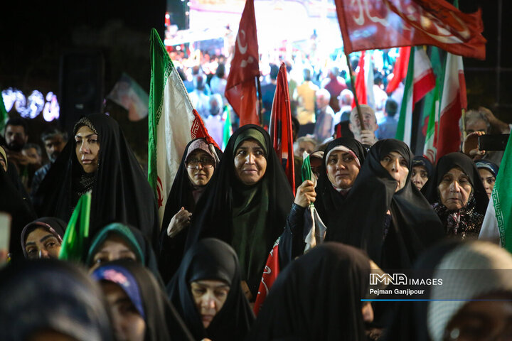 نمایش اقتدار پهپادی هوافضای سپاه