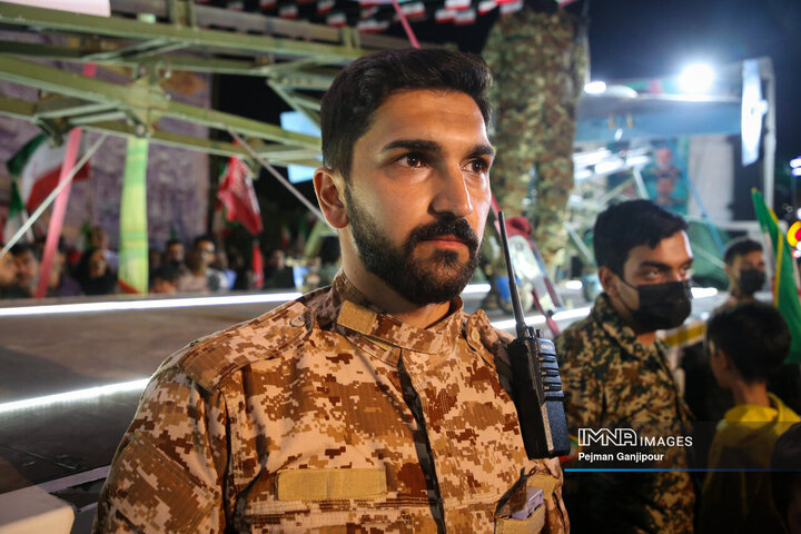 نمایش اقتدار پهپادی هوافضای سپاه