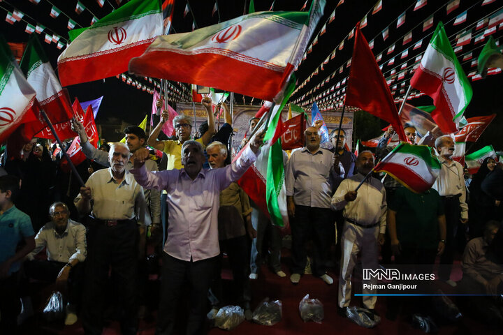 نمایش اقتدار پهپادی هوافضای سپاه