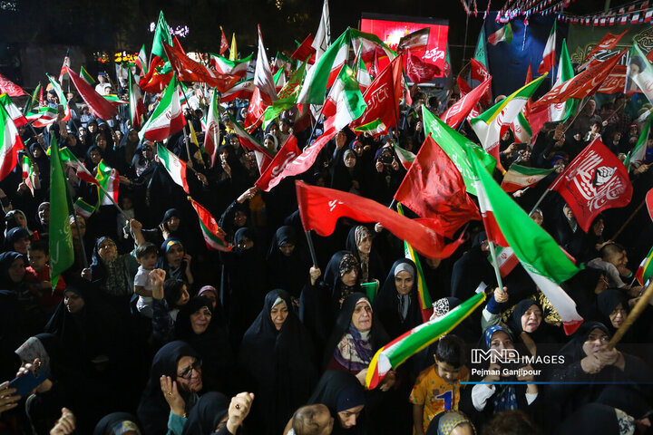 نمایش اقتدار پهپادی هوافضای سپاه