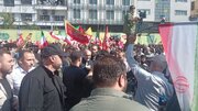 حضور رئیس جمهور در رزمایش جانفدایان ایران + فیلم