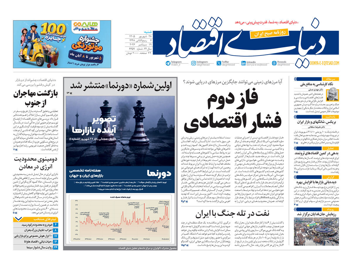 روزنامه‌های امروز در یک نگاه | شوک تهران به وال‌استریت