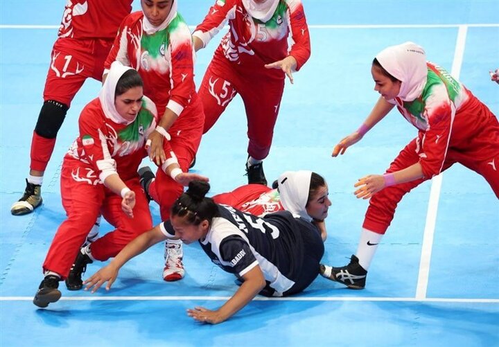 پیروزی دختران کبدی‌کار ایران مقابل میزبان