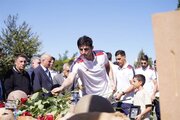 تجدید میثاق اعضای تیم ملی فوتبال با شهدای انقلاب و دفاع مقدس