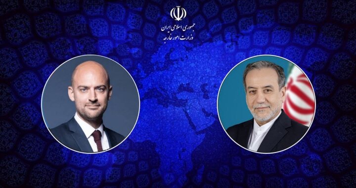 دیدار وزیر امور خارجه جمهوری اسلامی ایران با وزیر امور خارجه فرانسه