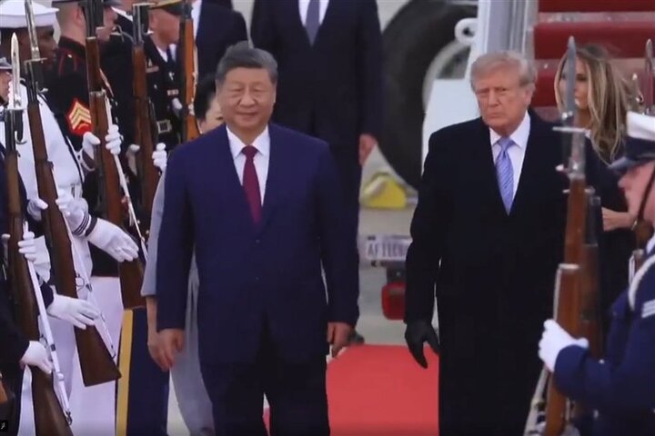 ترامپ به‌طور شخصی از رئیس‌جمهور چین در فرودگاه استقبال کرد