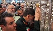 تشرف سردار رادان به زیارت حضرت معصومه(س)