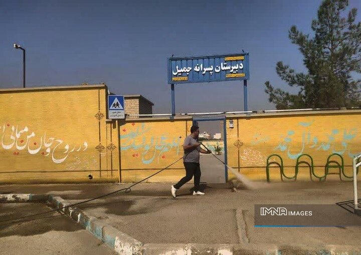 اقدامات ترافیکی و عمرانی منطقه ۱۵ اصفهان برای بازگشایی مدارس