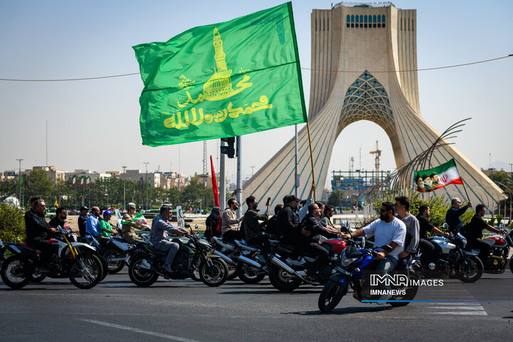 رزمایش 40 هزار موتورسوار جانفدای ایران