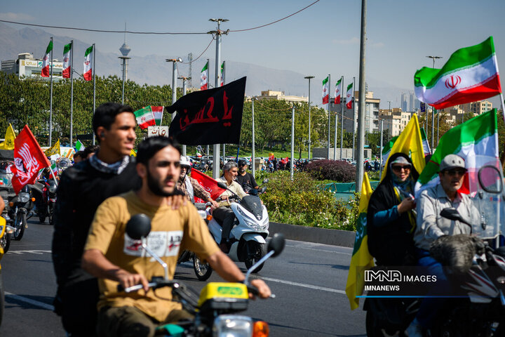 رزمایش 40 هزار موتورسوار جانفدای ایران