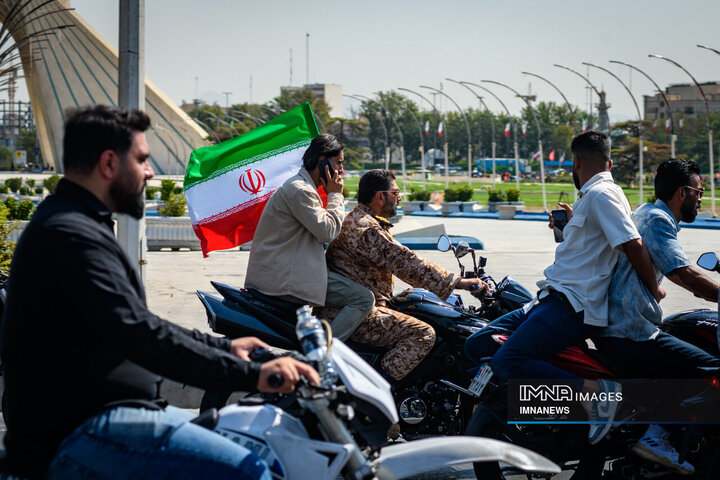 رزمایش 40 هزار موتورسوار جانفدای ایران