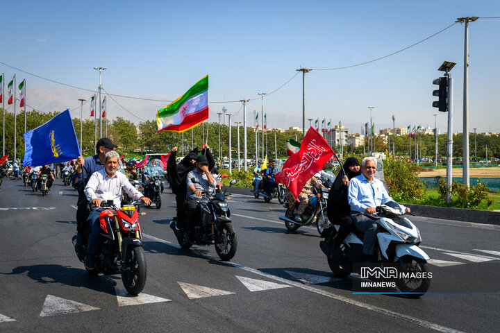 رزمایش 40 هزار موتورسوار جانفدای ایران