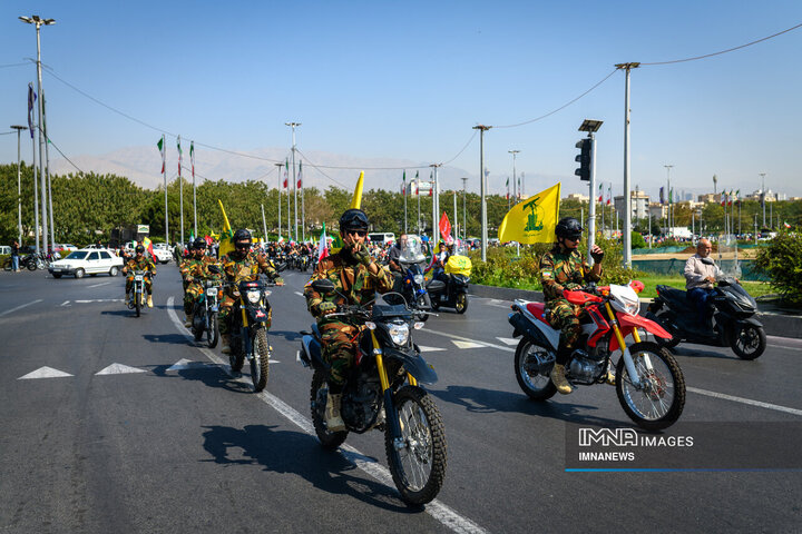رزمایش 40 هزار موتورسوار جانفدای ایران