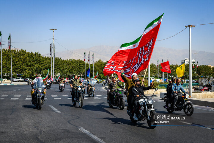 رزمایش 40 هزار موتورسوار جانفدای ایران