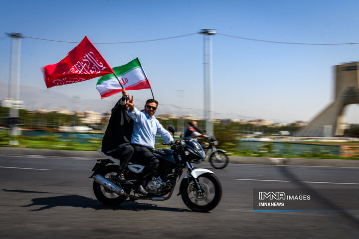 رزمایش 40 هزار موتورسوار جانفدای ایران