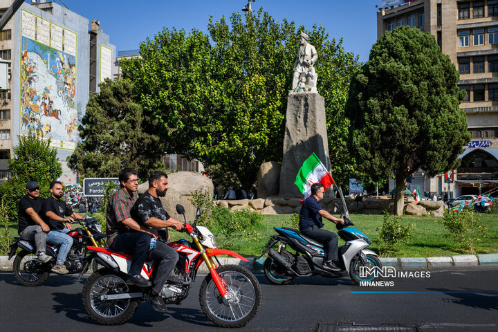 رزمایش 40 هزار موتورسوار جانفدای ایران