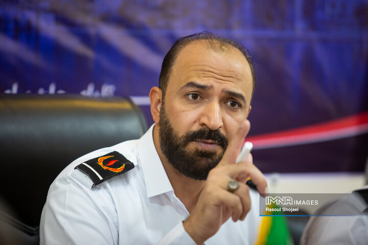 آتش‌پاد امید باقری مدیرعامل سازمان آتش‌نشانی و خدمات ایمنی شهرداری اصفهان