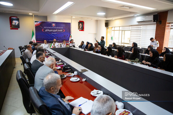 نشست خبری مدیرعامل سازمان آتش‌نشانی و خدمات ایمنی شهرداری