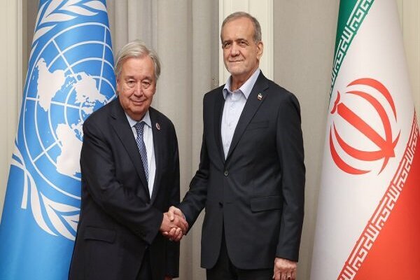 Pezeshkian, Guterres stress diplomacy and dialogue to promote regional peace
