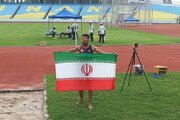 کسب نخستین مدال ایران در دوومیدانی ناشنوایان آسیا