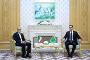 دیدار روسای جمهوری اسلامی ایران و ترکمنستان