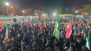 وداع مردم زاهدان با پیکر مطهر شهیده نصرت افتخاری