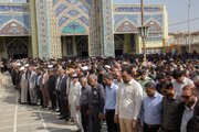 وداع مردم با بانوی شهیده نصرت افتخاری در زاهدان 