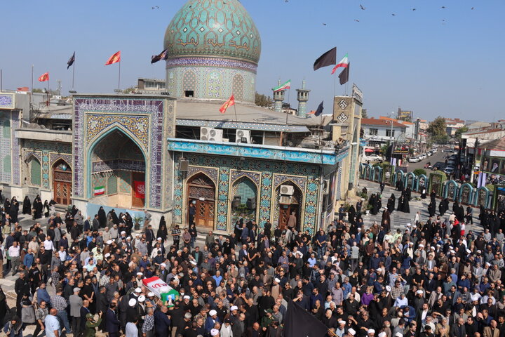پیکر آیت‌الله قربانی در آستانه‌اشرفیه به خاک سپرده شد
