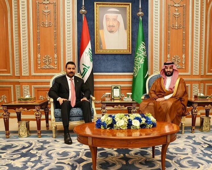 دیدار نخست‌وزیر عراق با ولی‌عهد عربستان با محوریت تحولات منطقه