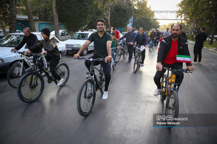 همایش دوچرخه‌سواری پرسنل شهرداری اصفهان