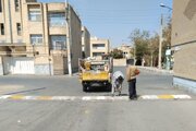 ایمن‌سازی معابر منطقه ۲ اصفهان با نصب گل‌میخ‌های LED و بهسازی سرعت‌گیرها