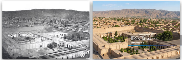 نمایی از شهر تبریز در دوران قاجار