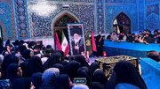 اولین فاطمیه در جوار مزار نورانی آقای شهید ایران + عکس