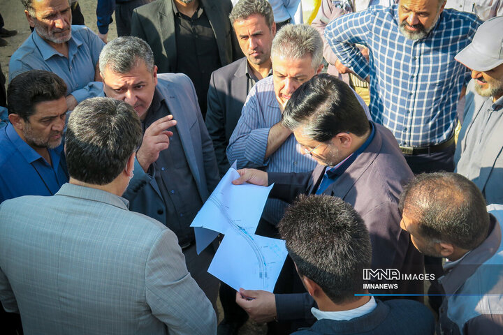 پایش روند اجرایی رینگ چهارم ترافیکی اصفهان