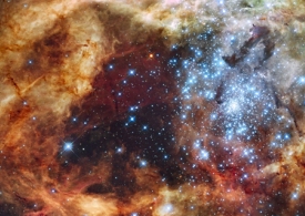 خوشه ستاره‌ای R۱۳۶ یک باره ظاهر می‌شود