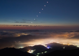 ماه به ملاقات ستاره صبحگاهی می‌رود